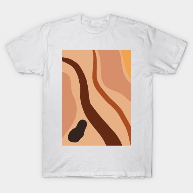 Abstract Earth Tones 4.5 T-Shirt by gusstvaraonica